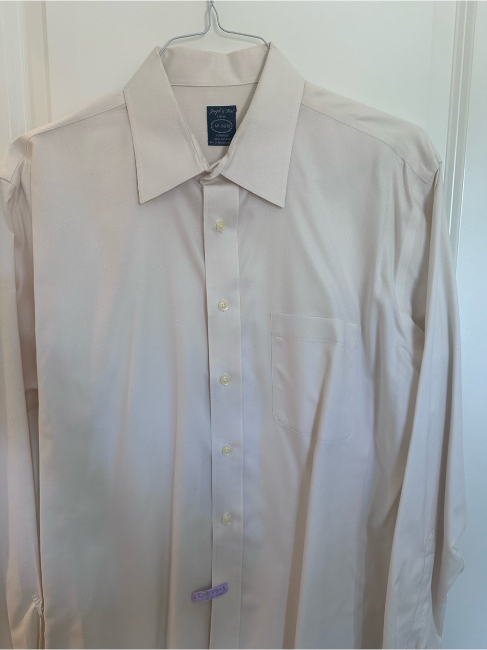 Joseph & Feiss Men's Dress Shirt - Light Beige/Cream